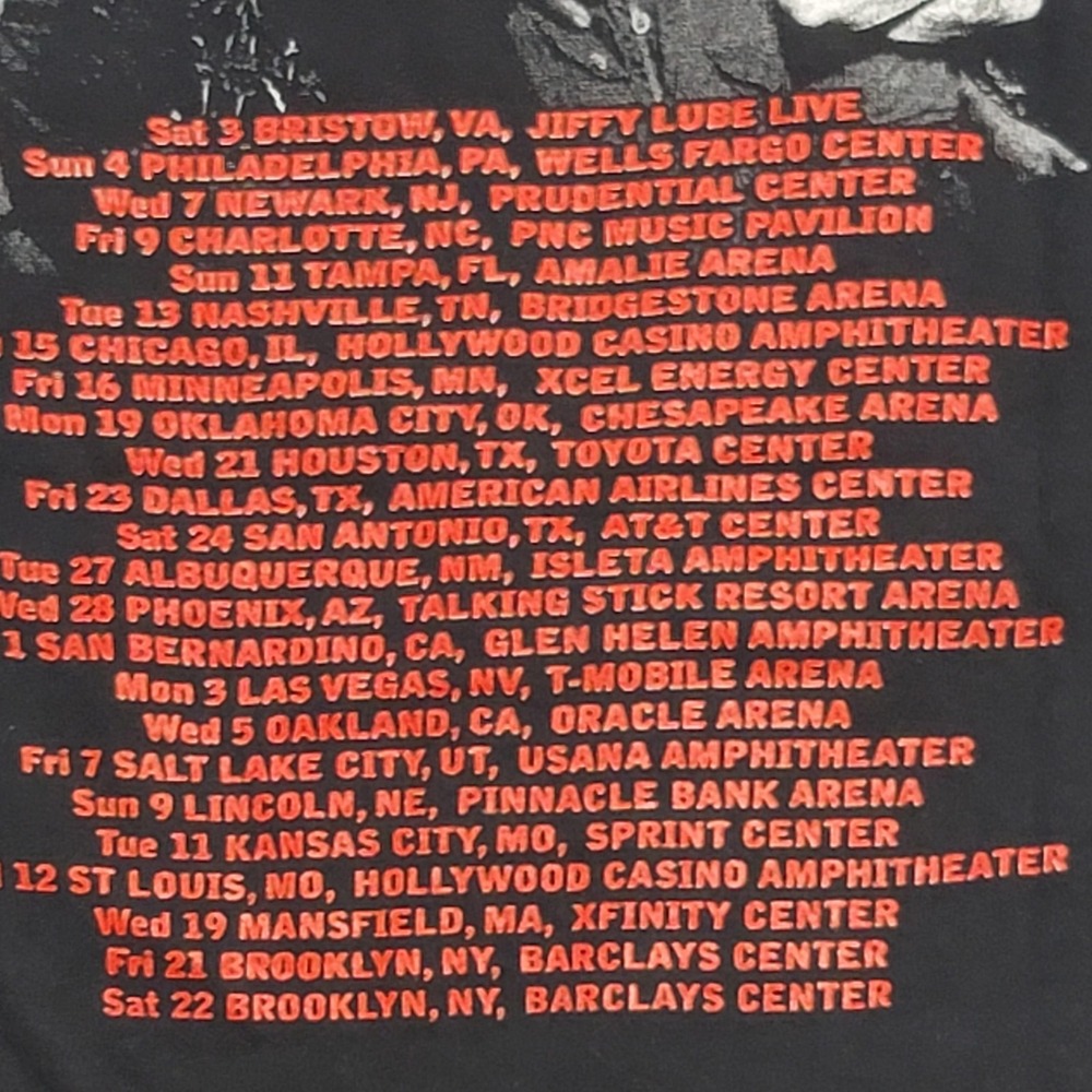 Iron Maiden Shirt Mens Large Black 2016 Tour Band Tee T-Shirt Heavy Metal Rock - Picture 8 of 11